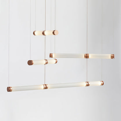 Glass Bead Linear Pendant Light
