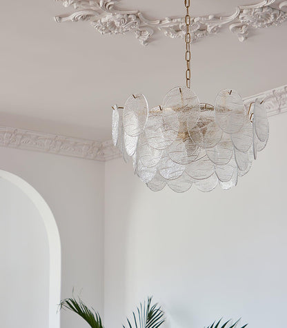 Glass Disc Chandelier