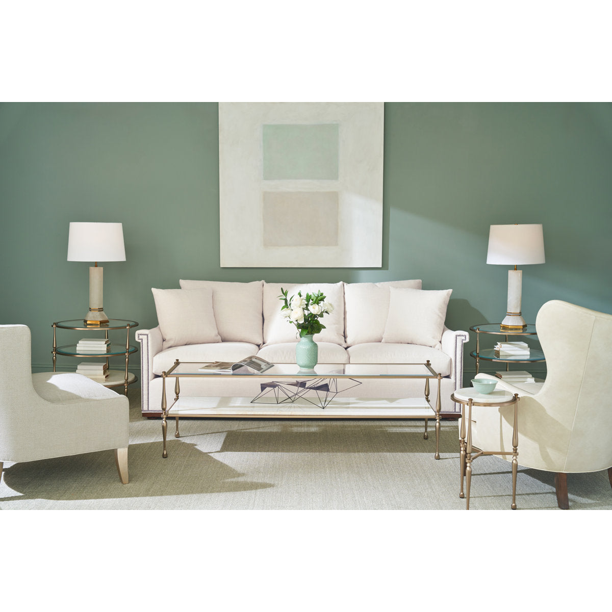 Glass End Table