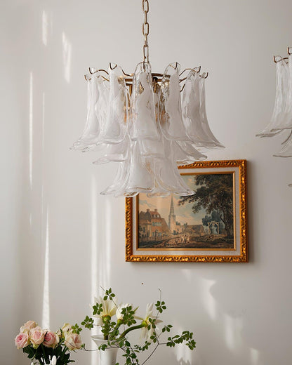 Glass Leaf Chandelier