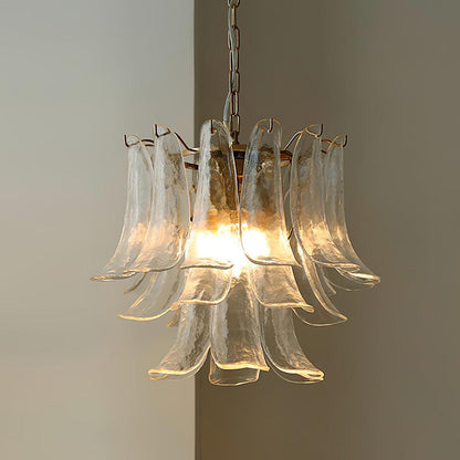 Glass Leaf Chandelier