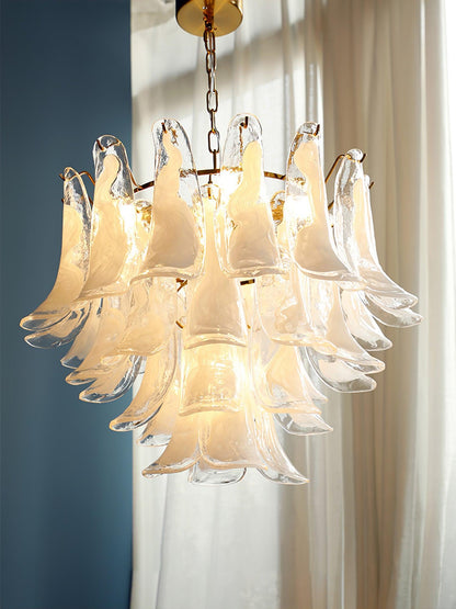 Glass Leaf Chandelier