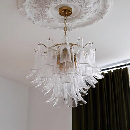Glass Leaf Chandelier