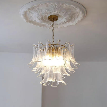 Glass Leaf Chandelier