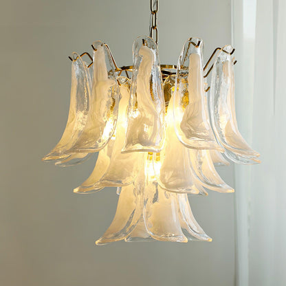 Glass Leaf Chandelier