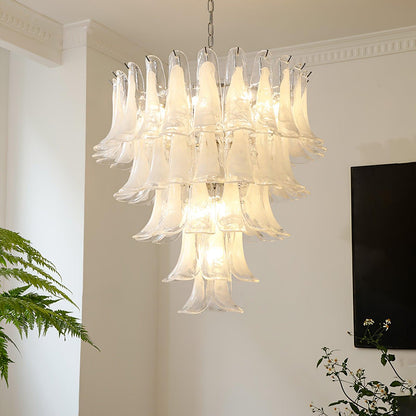 Glass Leaf Chandelier