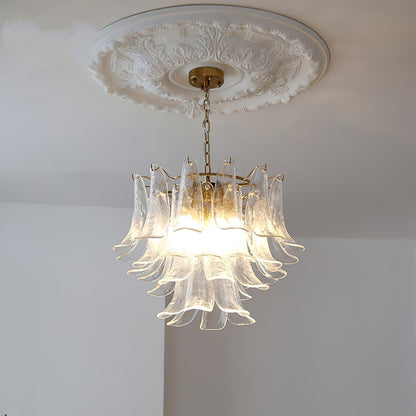 Glass Leaf Chandelier