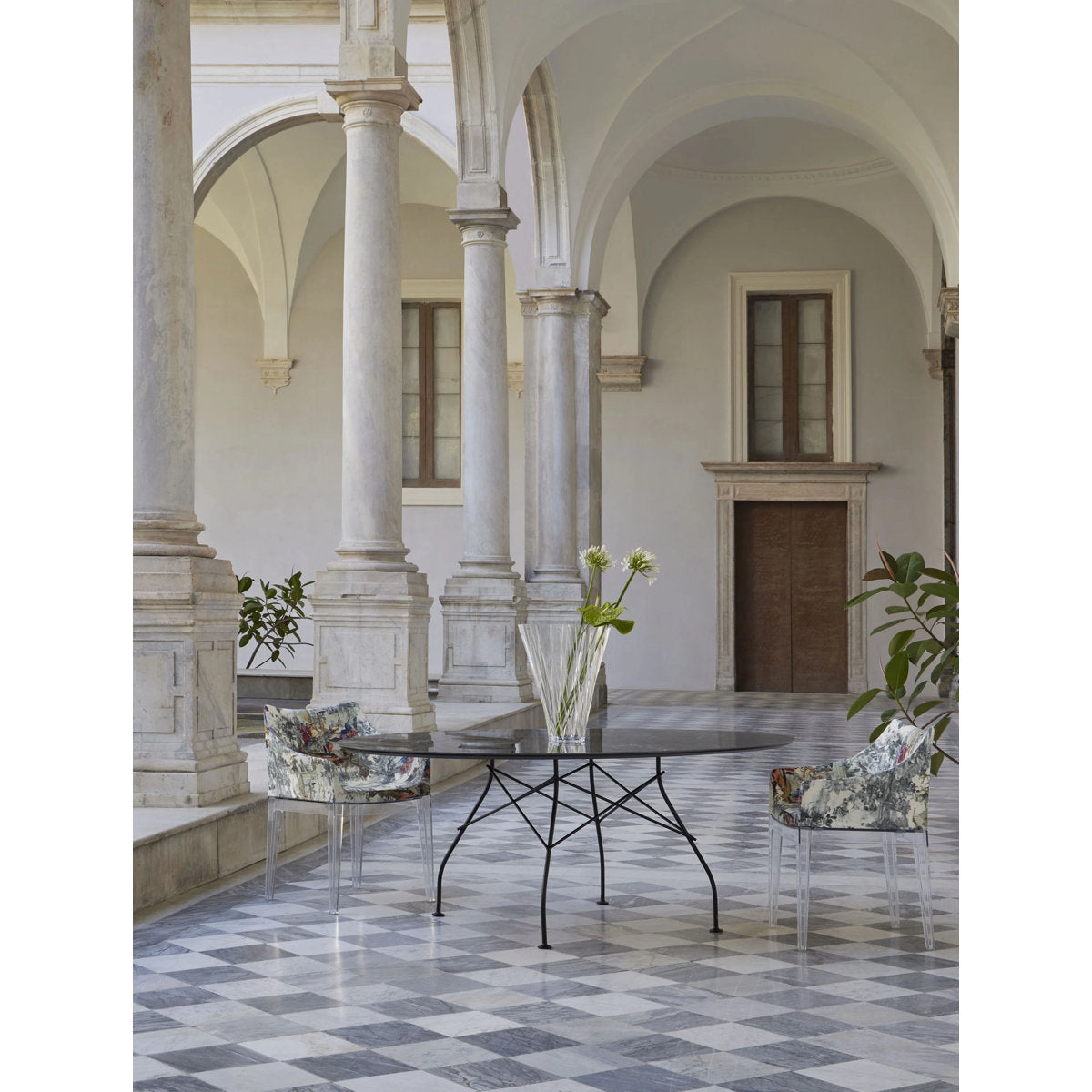 Glossy Oval Dining Table