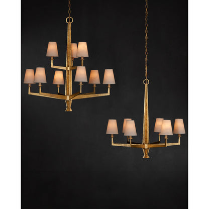 Goldfinch 9 - Light Wrought Iron Chandelier