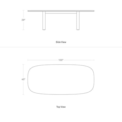 Good Times Oval Solid Oak Dining Table
