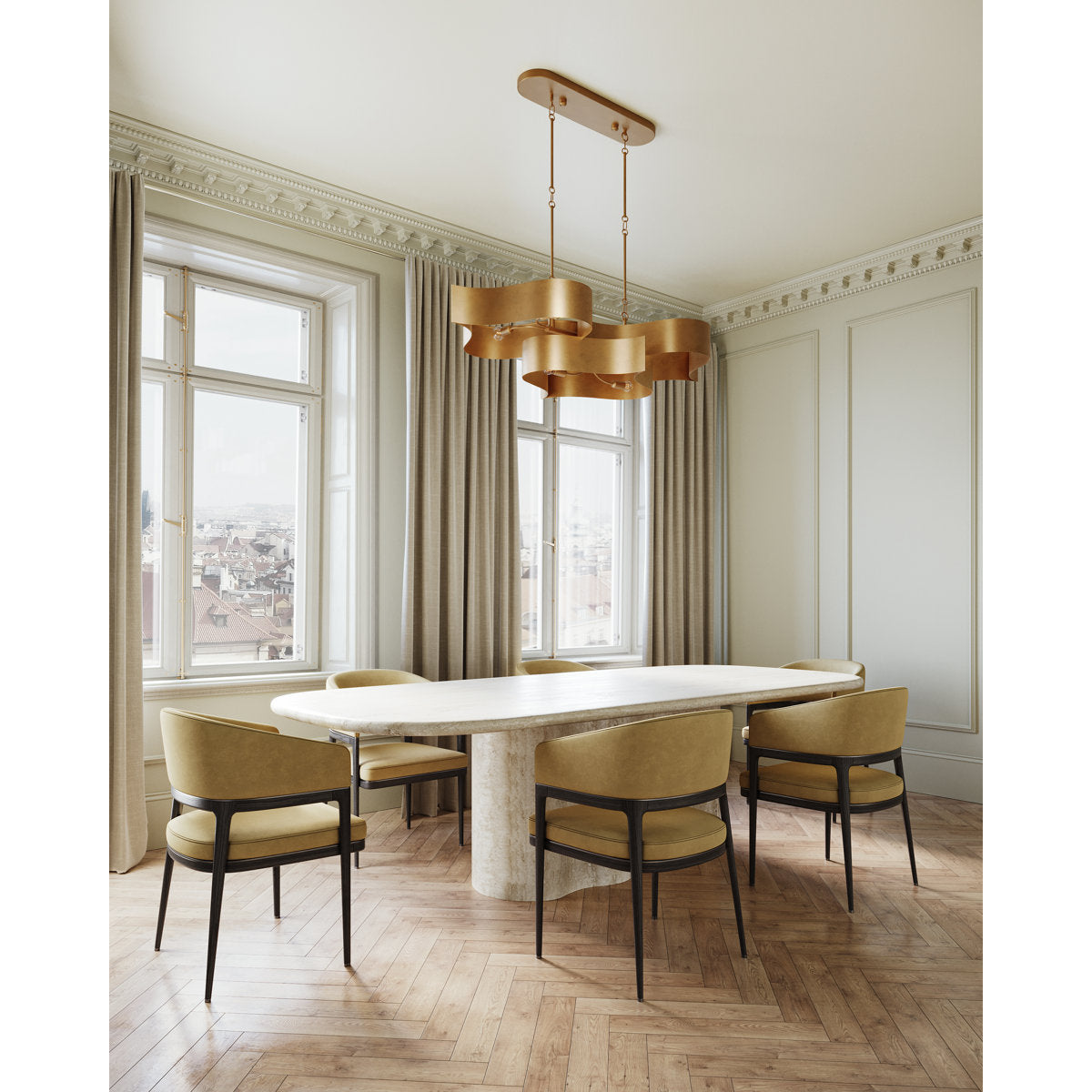 Grand Lotus 6 - Light Chandelier