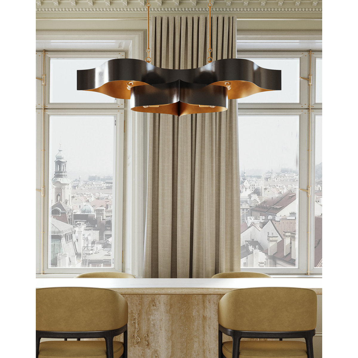 Grand Lotus 6 - Light Chandelier