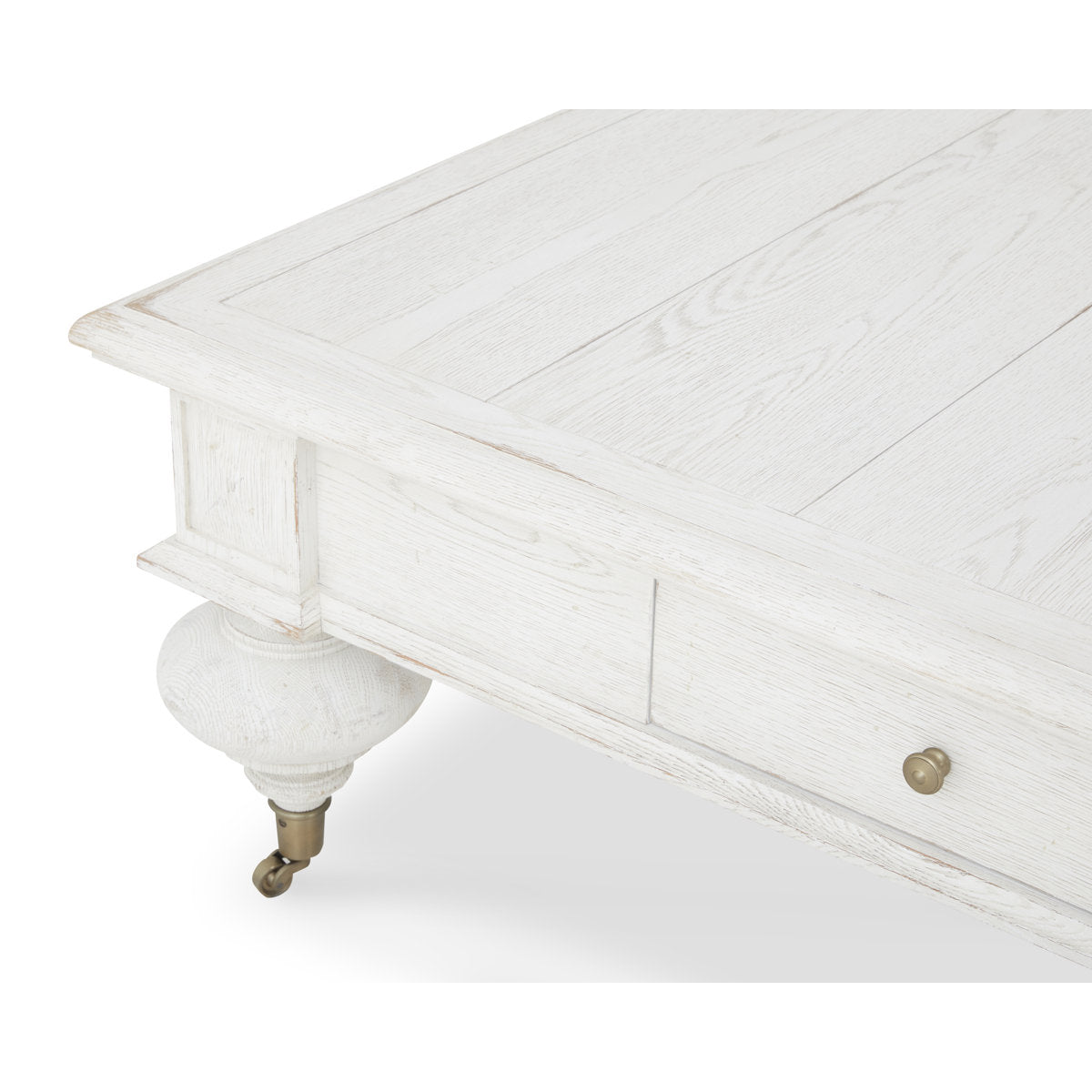 Grand Oak Cocktail Table - White