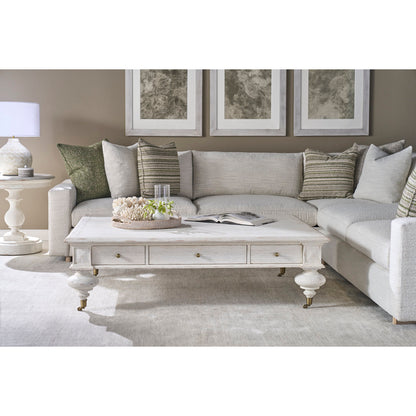 Grand Oak Cocktail Table - White