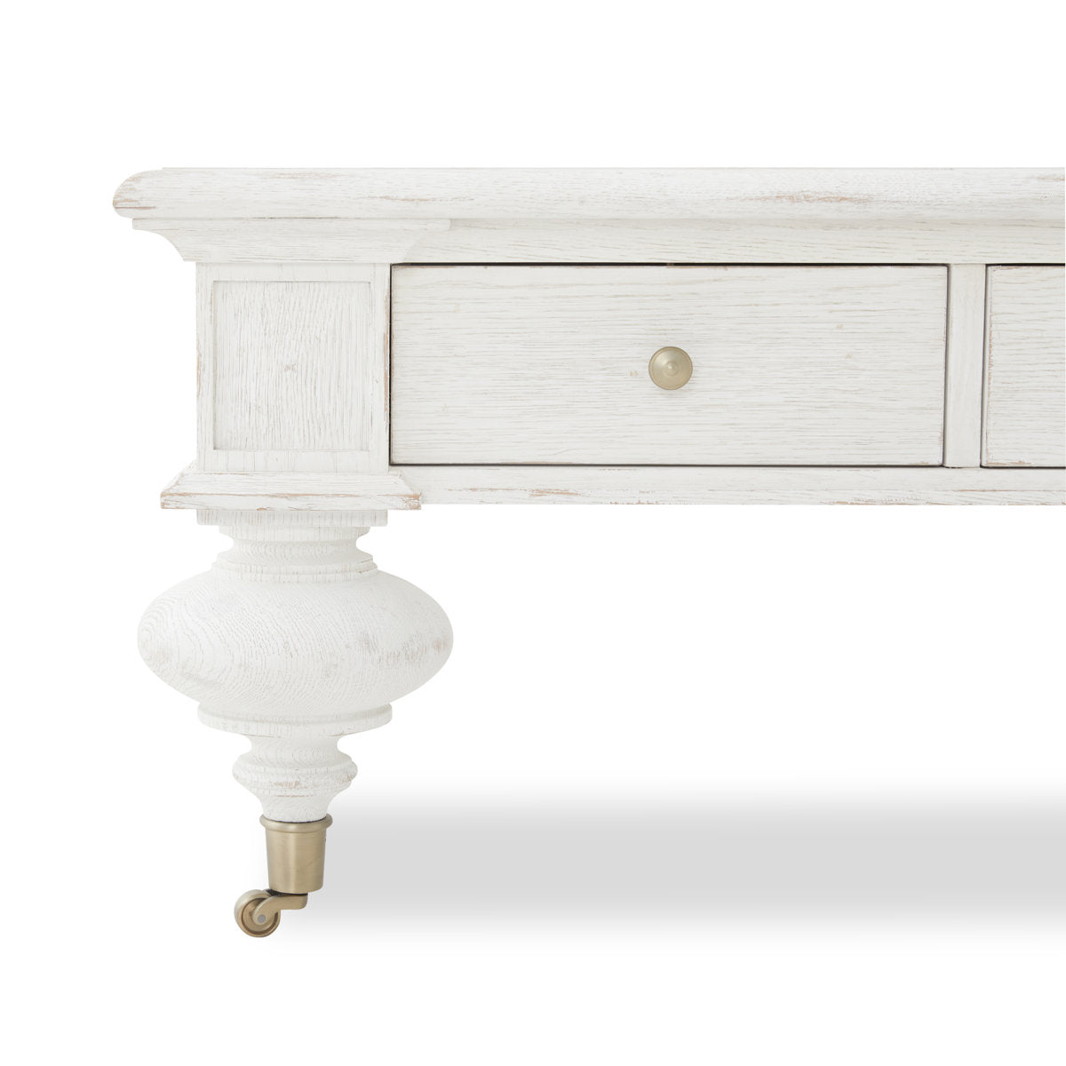 Grand Oak Cocktail Table - White