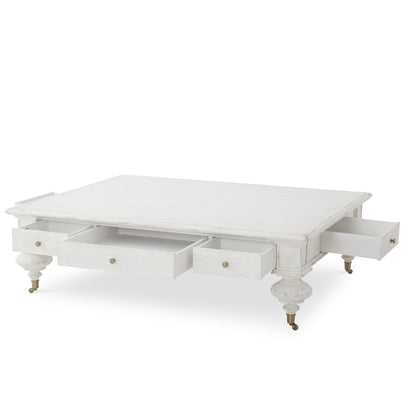 Grand Oak Cocktail Table - White
