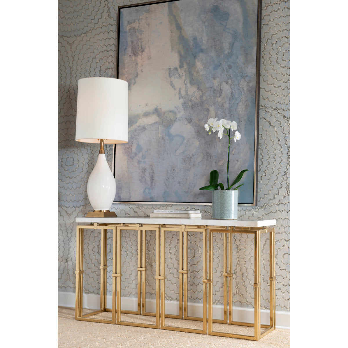 Grand Tour 64'' W Stone Console Table