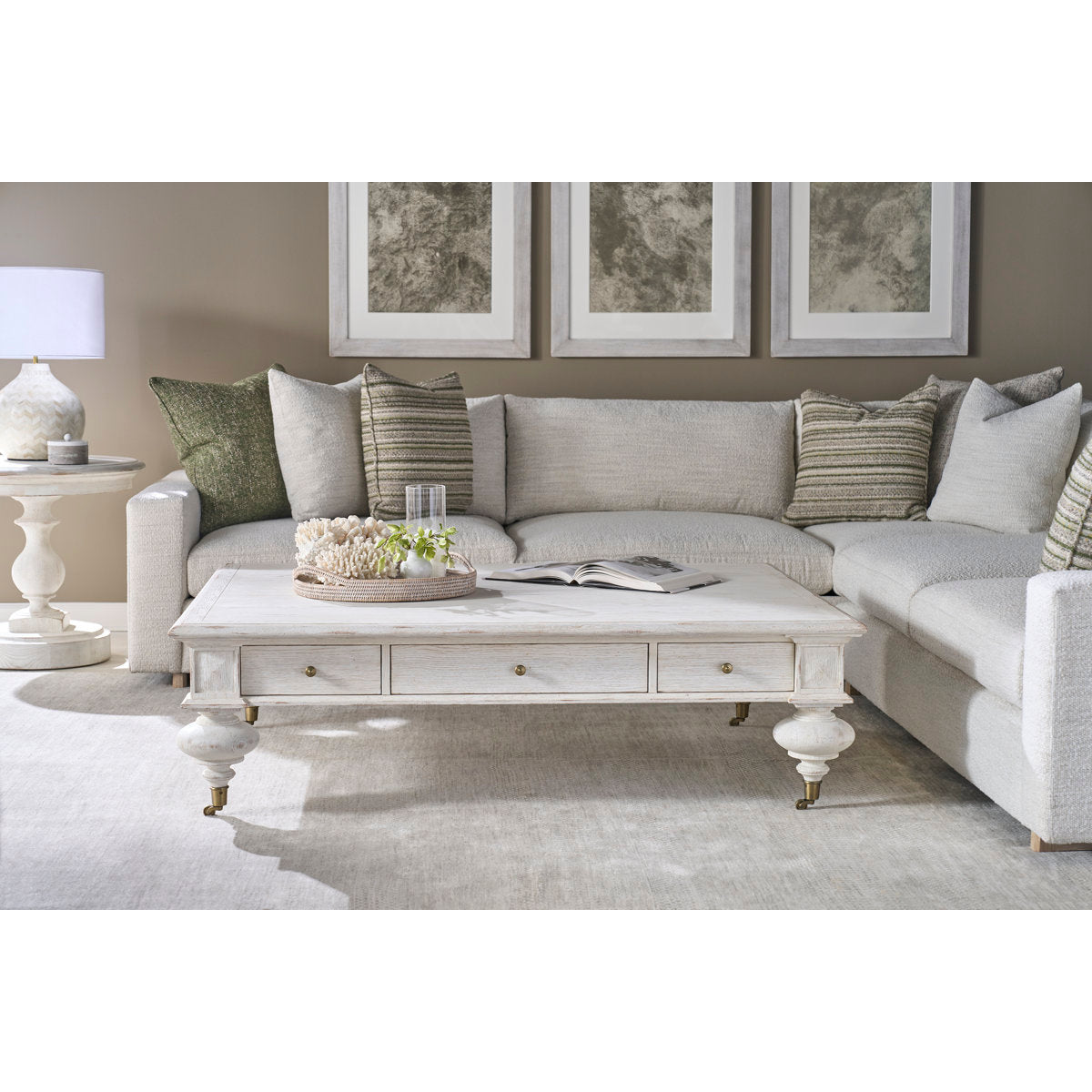 Great Room Two Piece Sectional with Runner Base