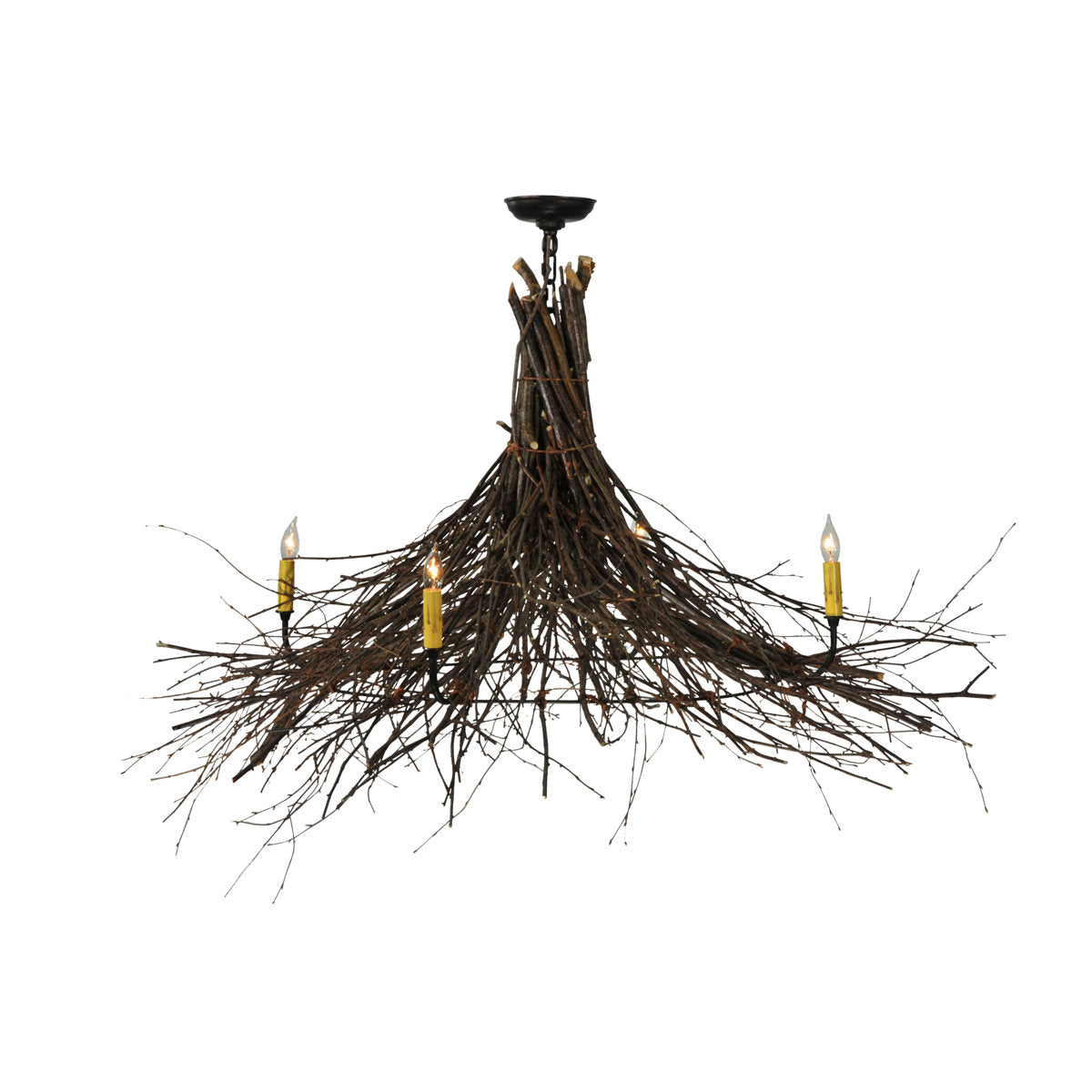 Greenbriar Oak 4 - Light Chandelier