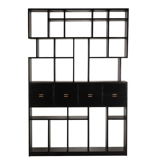 Grobius Bookcase, Hand Rubbed Black