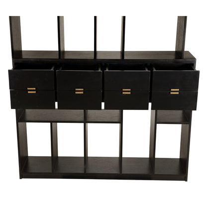 Grobius Bookcase, Hand Rubbed Black