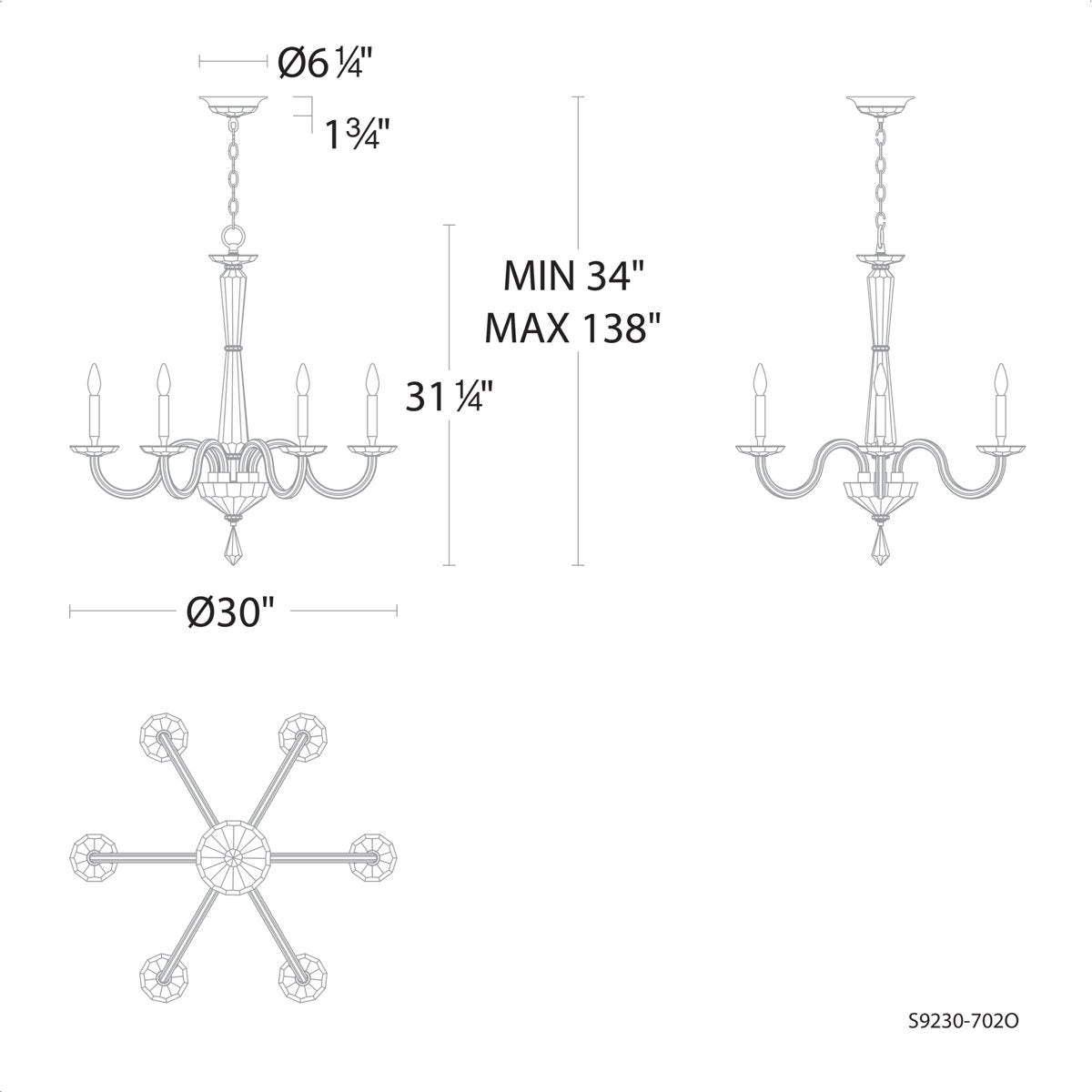 Habsburg 6 - Light Chandelier