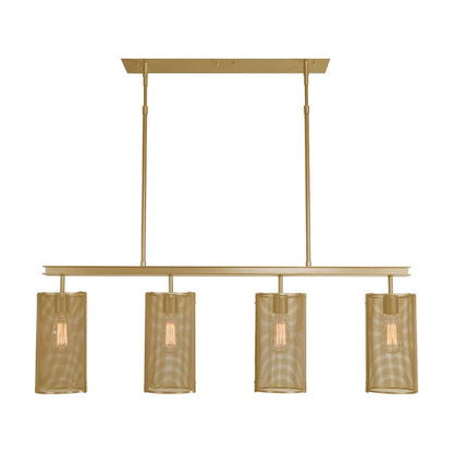 Hammerton Studio Uptown Mesh 43 Inch 4 Light Linear Suspension Light Cp416145