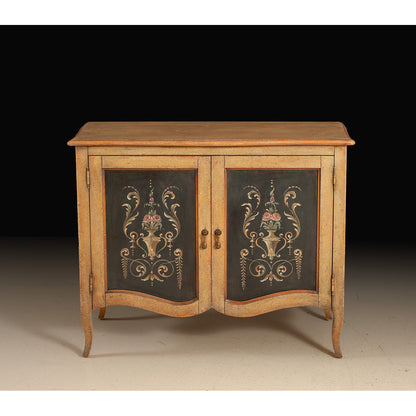 Handcrafted Italian Hand-Painted Two-Door Sideboard
