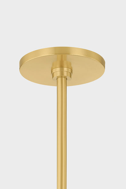 Harpswell Chandelier in Aged Brass