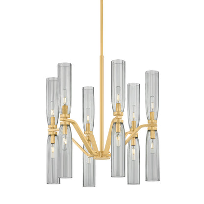 Harpswell Chandelier in Aged Brass