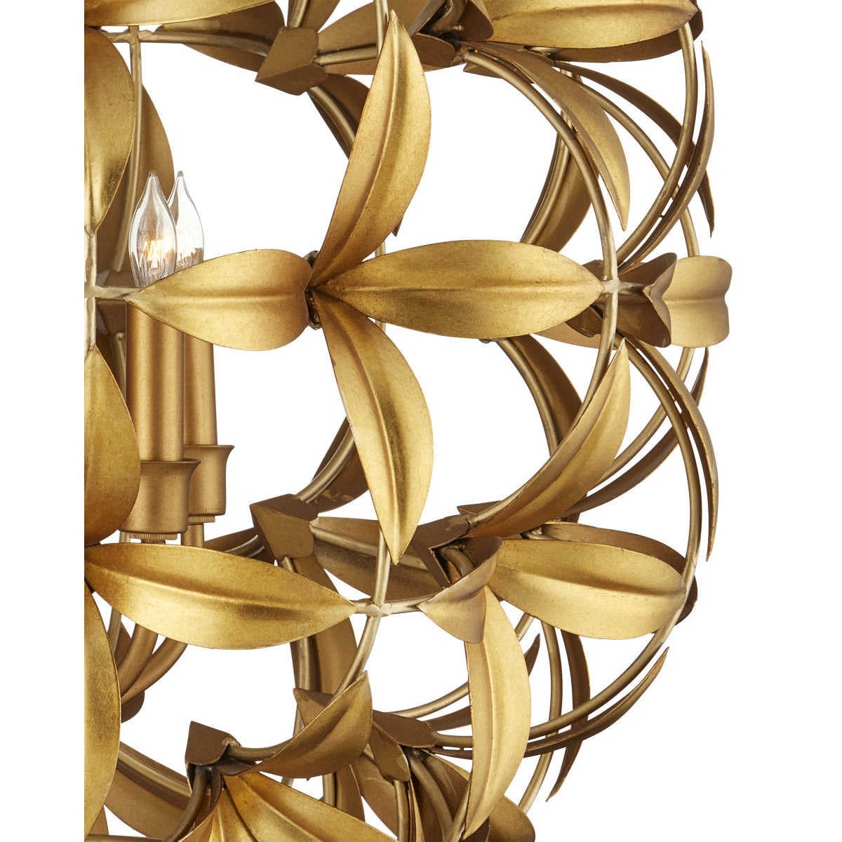 Helenium 6 - Light Wrought Iron Chandelier