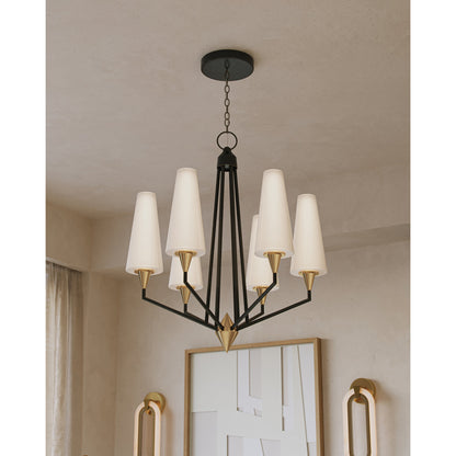 Hennin 6 - Light LED Chandelier