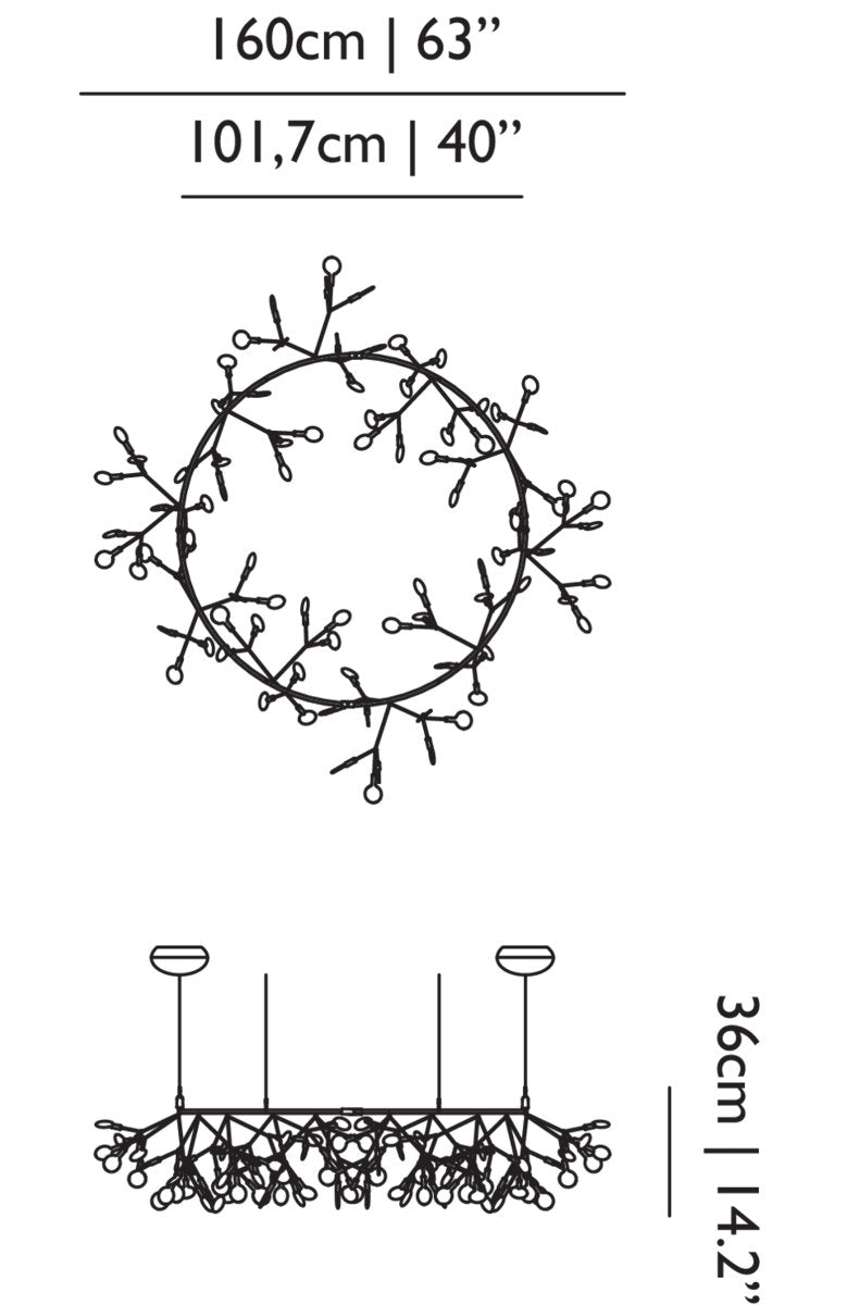Heracleum III The Big O LED Chandelier