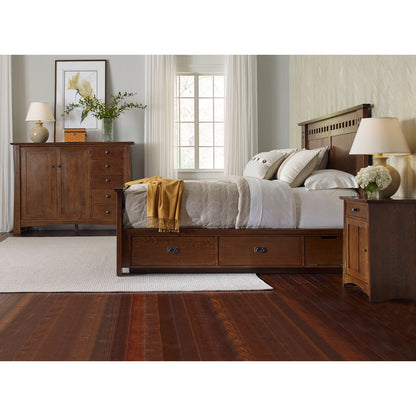 Highlands Solid Wood Low Profile Standard Bed