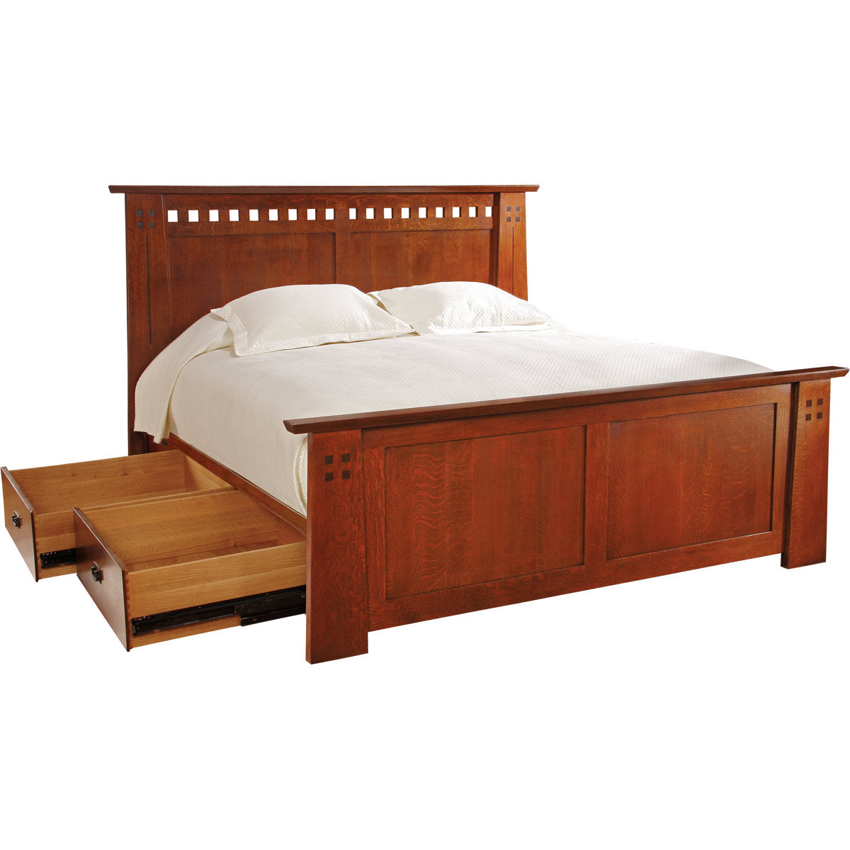 Highlands Solid Wood Storage Platform Bed