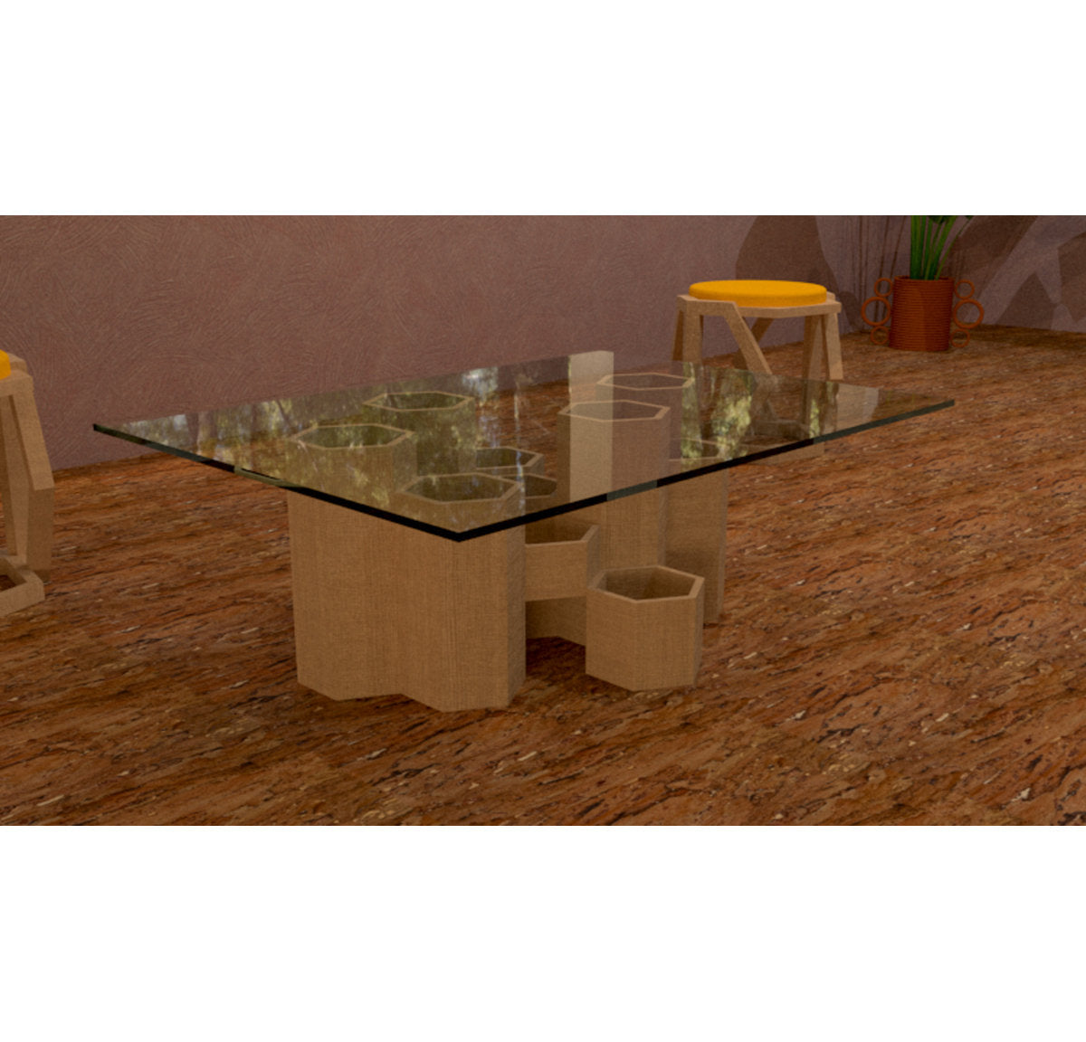 Honeycomb Coffee Table