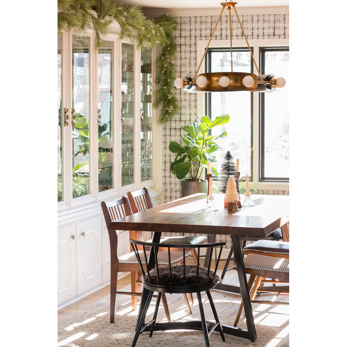 Hopper 9-Light Unique / Statement Wagon Wheel Chandelier