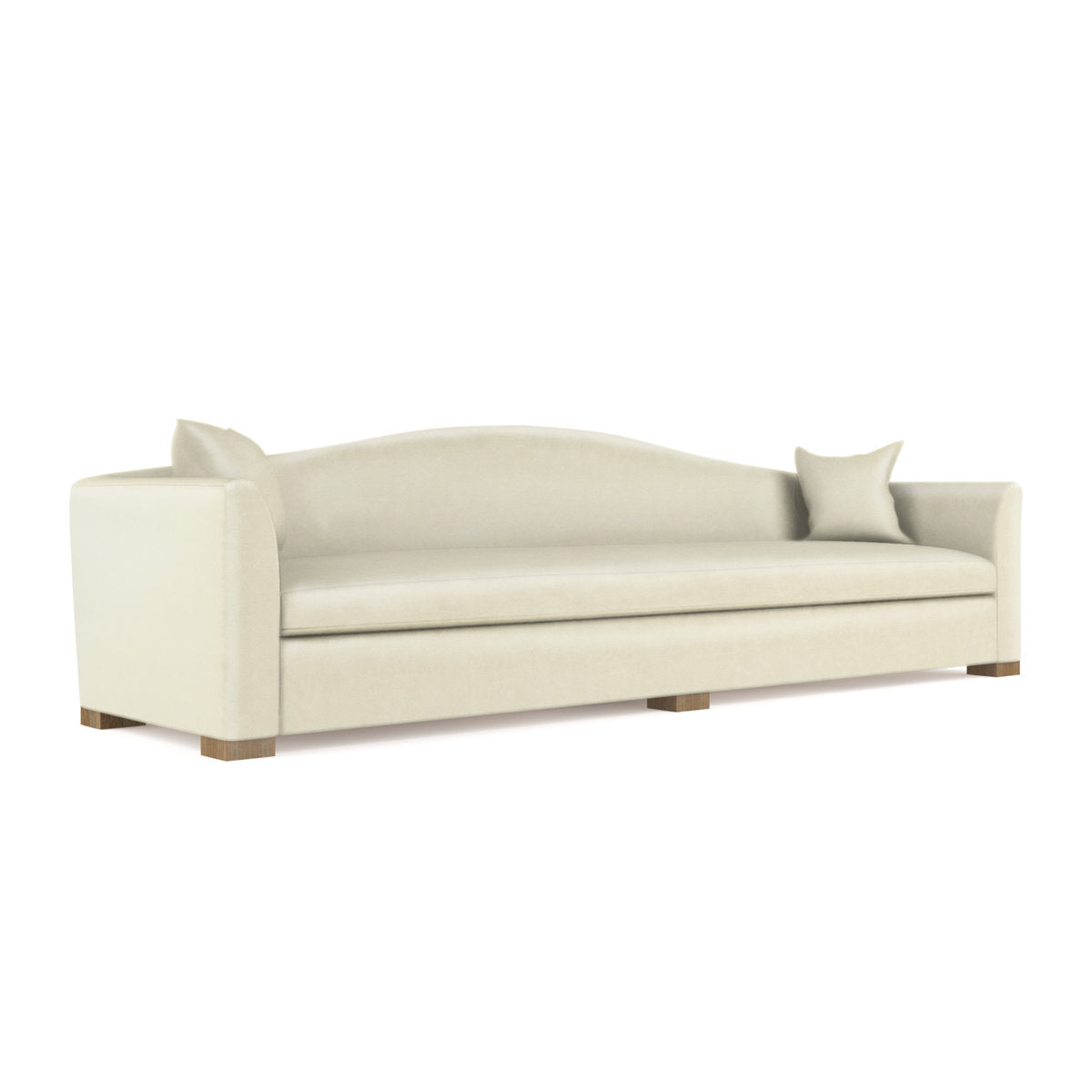 Horatio Camelback Taper Curved-Arm Extra Long Sofa