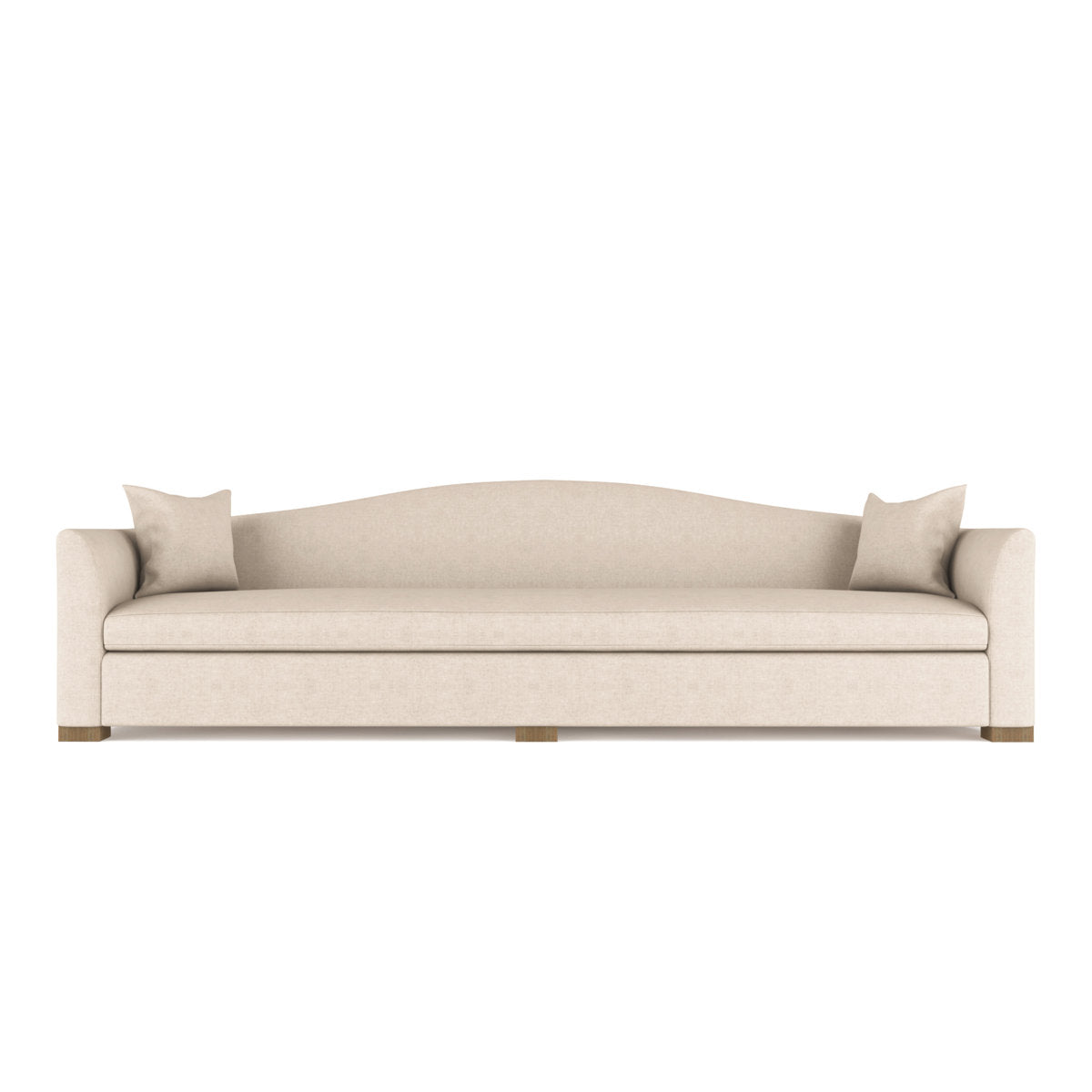 Horatio Camelback Taper Curved-Arm Extra Long Sofa