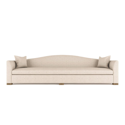 Horatio Camelback Taper Curved-Arm Extra Long Sofa