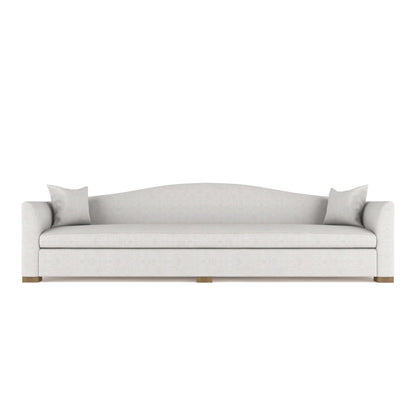 Horatio Camelback Taper Curved-Arm Extra Long Sofa