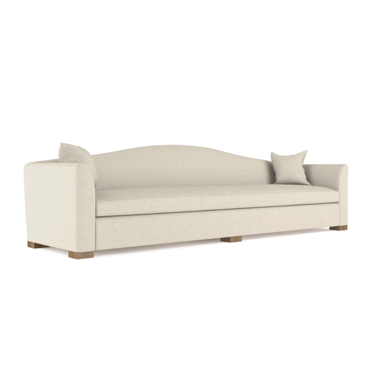 Horatio Camelback Taper Curved-Arm Extra Long Sofa