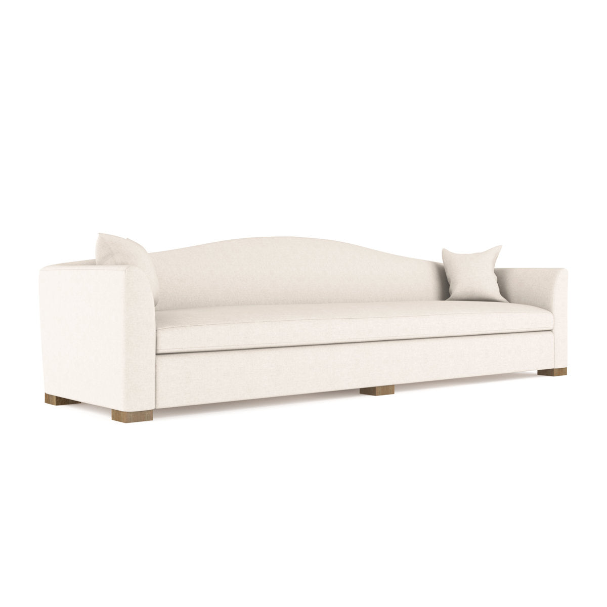 Horatio Camelback Taper Curved-Arm Extra Long Sofa