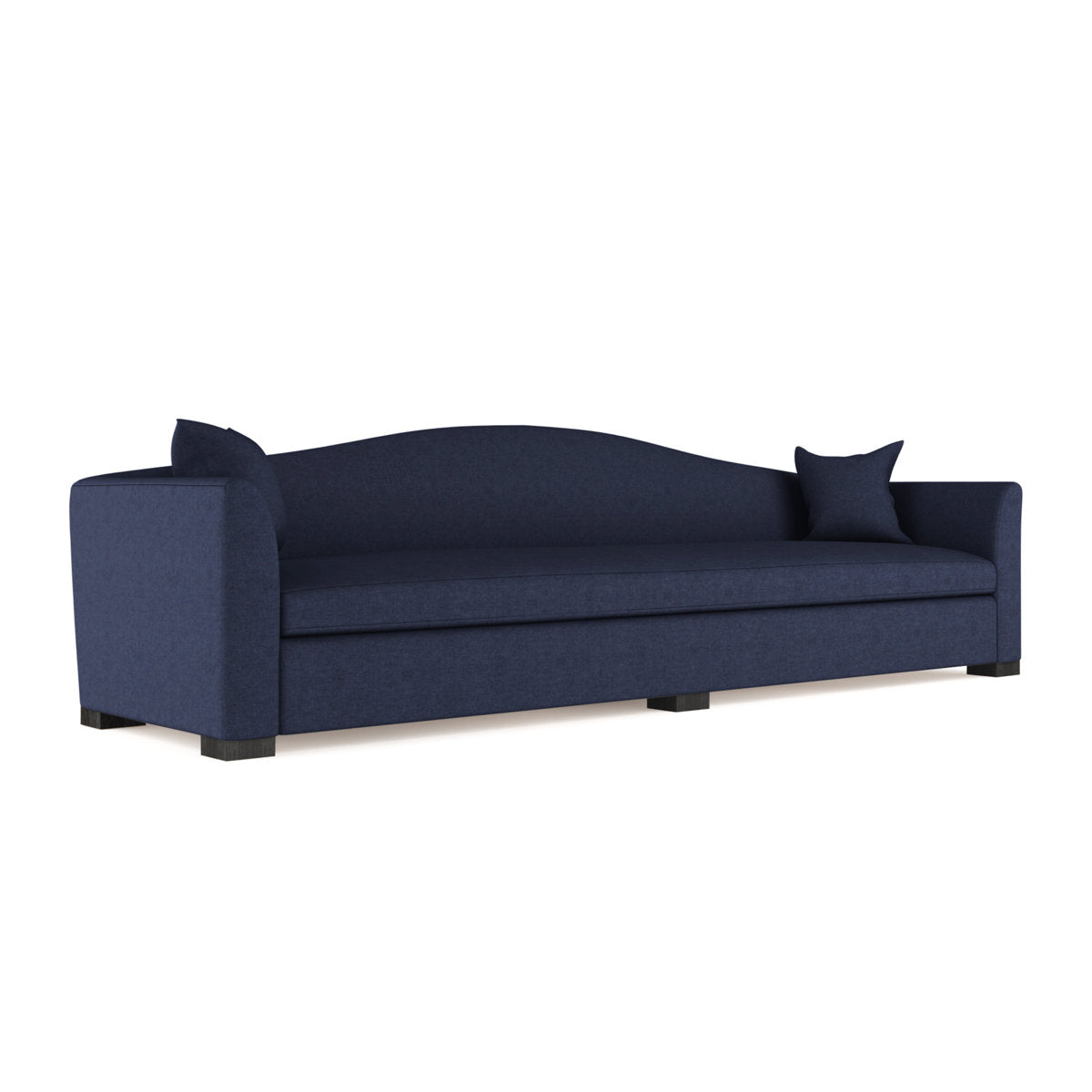 Horatio Camelback Taper Curved-Arm Extra Long Sofa