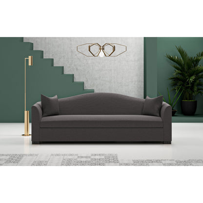 Horatio Camelback Taper Curved-Arm Sofa