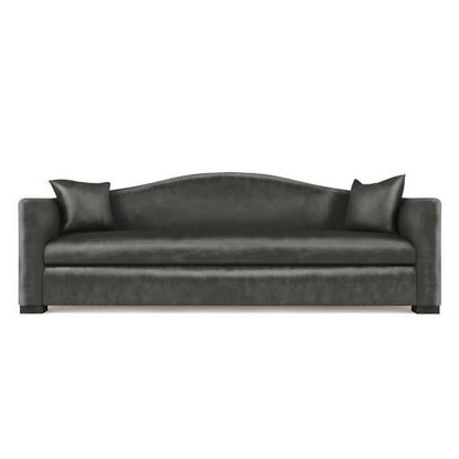 Horatio Camelback Taper Curved-Arm Sofa