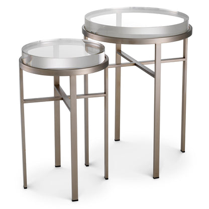 Hoxton Glass Nesting End Table