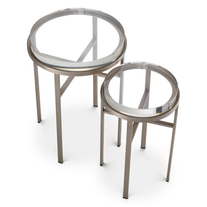 Hoxton Glass Nesting End Table