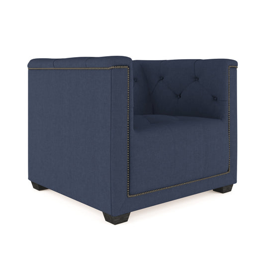 Hudson Armchair Chair with Ottoman