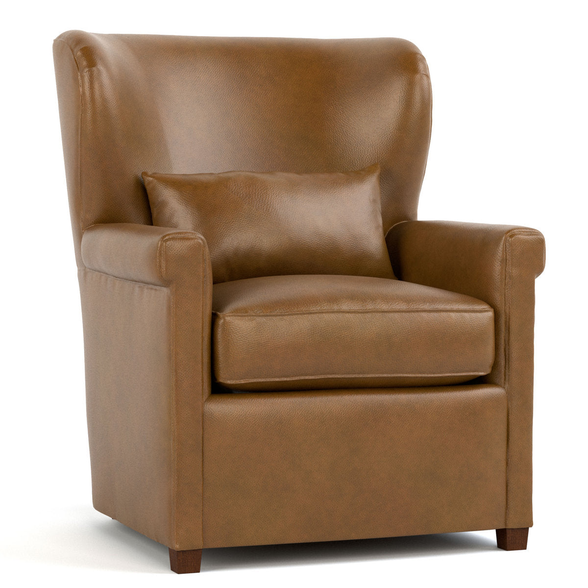 Hudson Valley Leather Wingback Chair